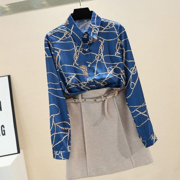women's blouses & shirts 2021 spring and autumn korean style fashion foreign skinny printed shirt jacket professional, White
women's blouses & shirts 2021 spring and autumn korean style fashion foreign skinny printed shirt jacket professional, White