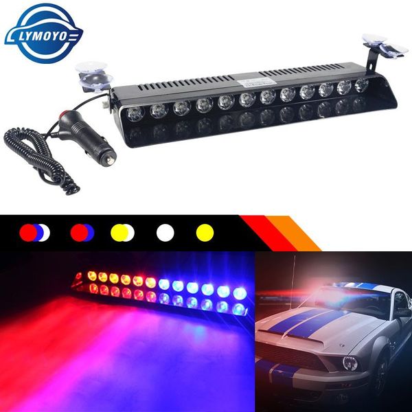 emergency lights warning light rgb strobe 8led 9led 12led car flash traffic red blue