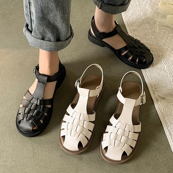 sandals 2021 summer low woman leather breathable shoes espadrilles platform suit female beige round toe block heels soft low-hee, Black
sandals 2021 summer low woman leather breathable shoes espadrilles platform suit female beige round toe block heels soft low-hee, Black