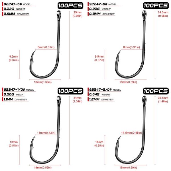100 baitholder fishhook carp fishing hooks jig big barbed hook high carbon steel w8ee
100 baitholder fishhook carp fishing hooks jig big barbed hook high carbon steel w8ee