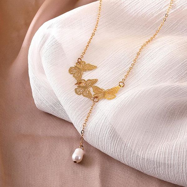 chains contracted temperament butterfly shape pendant necklace women fine jewelry fashion and personality, Silver
chains contracted temperament butterfly shape pendant necklace women fine jewelry fashion and personality, Silver
