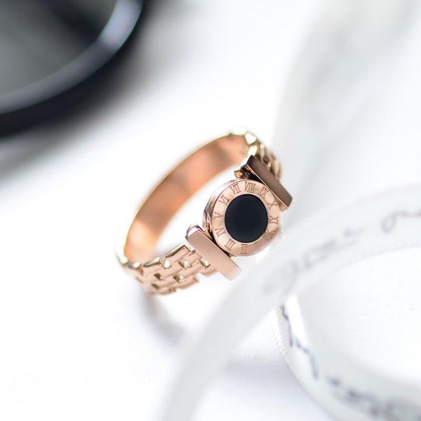cluster rings yun ruo black roman numerals rose gold color fashion titanium steel jewelry birthday gift woman never fade drop, Golden;silver
cluster rings yun ruo black roman numerals rose gold color fashion titanium steel jewelry birthday gift woman never fade drop, Golden;silver