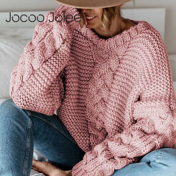 jocoo jolee casual long sleeve twist knitted sweater vintage loose pullovers europe oversized jumpers women autumn winter 210619, White;black
jocoo jolee casual long sleeve twist knitted sweater vintage loose pullovers europe oversized jumpers women autumn winter 210619, White;black