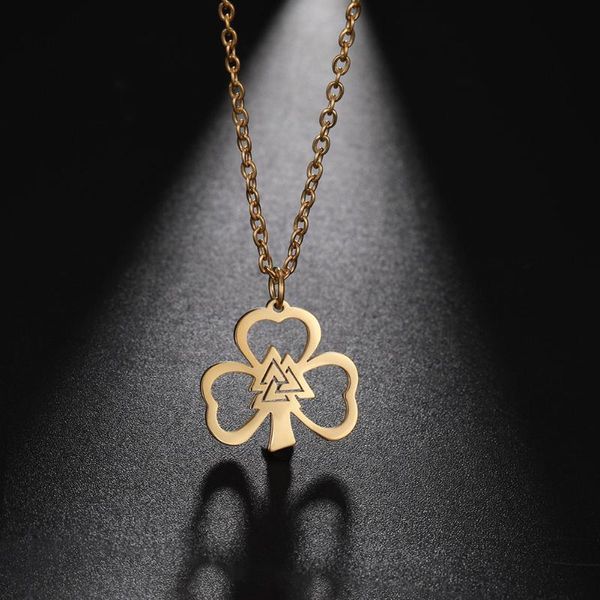 pendant necklaces my shape clover lucky hrunger odins valknut celtics knot stainless steel choker jewelry ireland nordic gift, Silver
pendant necklaces my shape clover lucky hrunger odins valknut celtics knot stainless steel choker jewelry ireland nordic gift, Silver