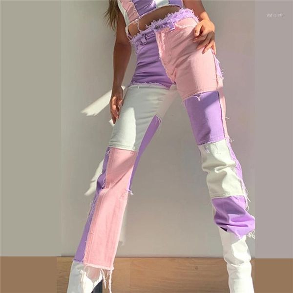 women patchwork high waist straight denim pants casual skinny ripped jeans capris pocket long trousers ladies streetwear autumn women's, Blue
women patchwork high waist straight denim pants casual skinny ripped jeans capris pocket long trousers ladies streetwear autumn women's, Blue