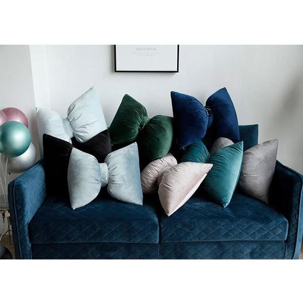 nordic style velvet embroidered throw bow knot pillow with filling back neck rest support waist cushion home bedroom sofa decor
nordic style velvet embroidered throw bow knot pillow with filling back neck rest support waist cushion home bedroom sofa decor