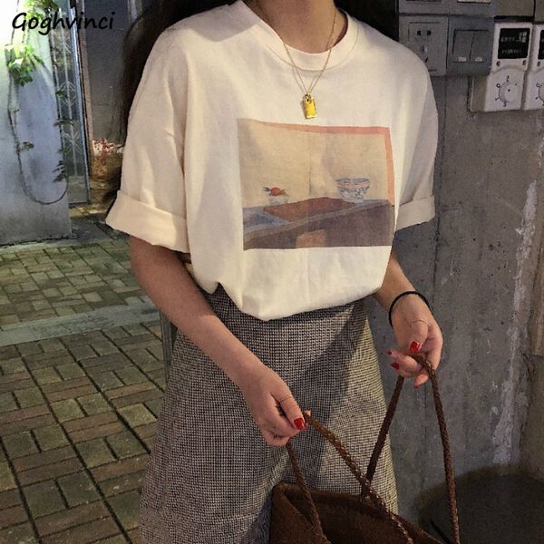 short sleeve t-shirts women printed simple retro casual aesthetic ins females tees fashion chic korean style stylish ulzzang new c0220, White
short sleeve t-shirts women printed simple retro casual aesthetic ins females tees fashion chic korean style stylish ulzzang new c0220, White
