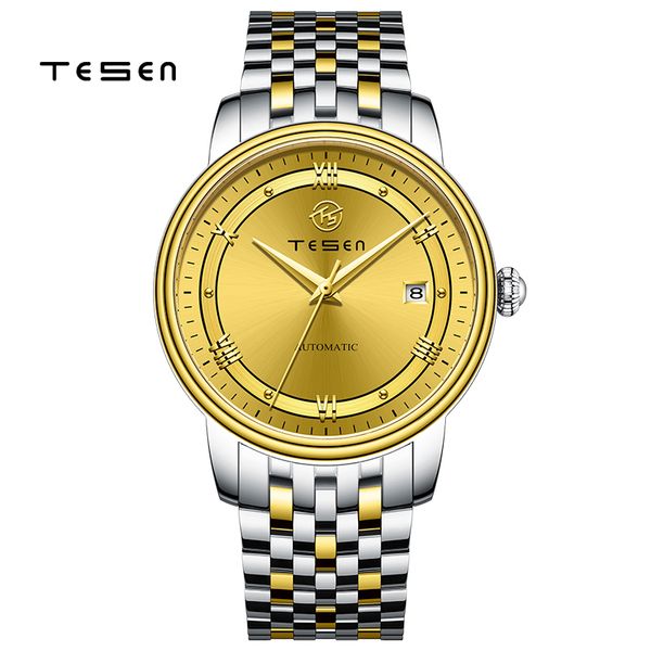 luxury men automatic watches mechanical 50m waterproof casual business rvs clock, Slivery;brown 
luxury men automatic watches mechanical 50m waterproof casual business rvs clock, Slivery;brown