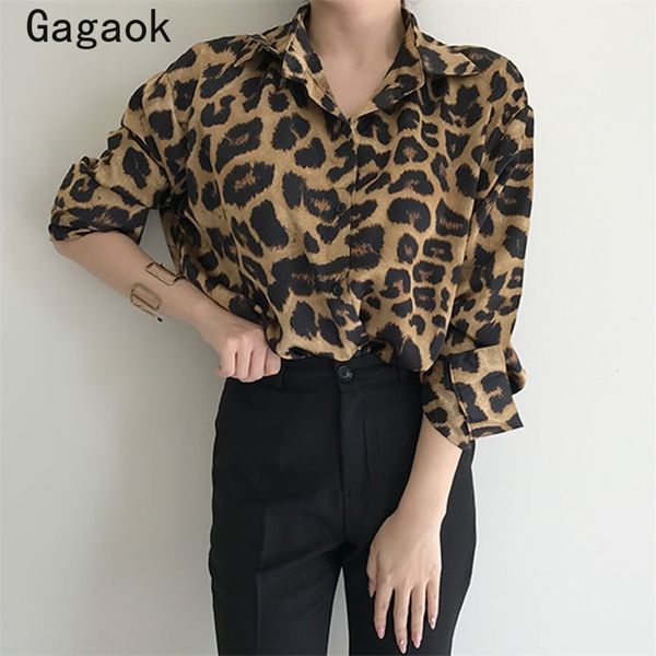 blouse women spring autumn vintage leopard full korean shirts loose casual chic wild print lapel fashion blouses 210531, White
blouse women spring autumn vintage leopard full korean shirts loose casual chic wild print lapel fashion blouses 210531, White