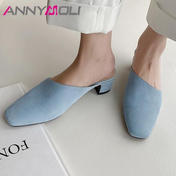 dress shoes annymoli natural genuine leather mules women high heels shallow square toe pumps block heel female footwear beige 39, Black
dress shoes annymoli natural genuine leather mules women high heels shallow square toe pumps block heel female footwear beige 39, Black