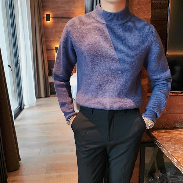 men's sweaters korean solid color half turtleneck sweater men autumn winter casual slim knitted pullovers business streetwear knitwear, White;black
men's sweaters korean solid color half turtleneck sweater men autumn winter casual slim knitted pullovers business streetwear knitwear, White;black