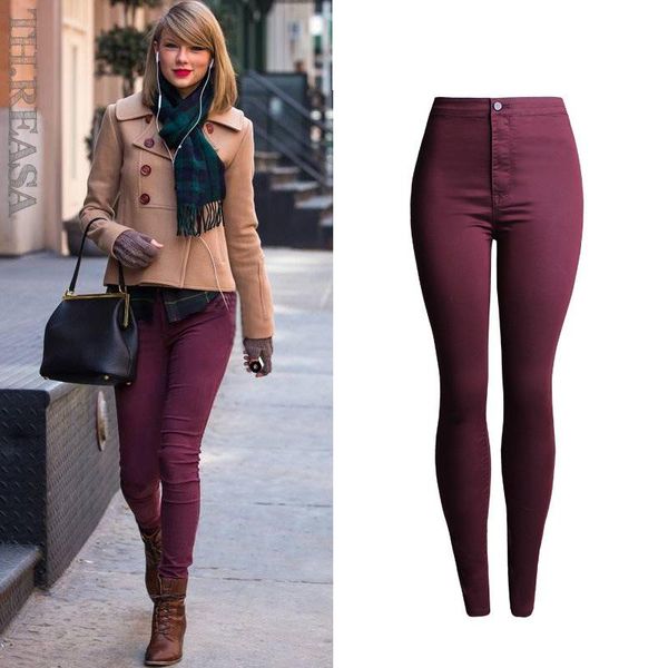 women's pants & capris european and american color pencil elastic high waist slim casual candy leggings, Black;white
women's pants & capris european and american color pencil elastic high waist slim casual candy leggings, Black;white