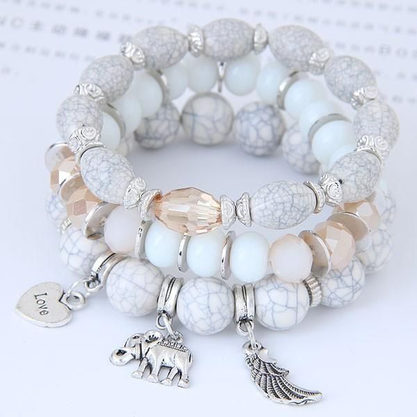 charm bracelets vintage bracelet female crystal bead for women jewelry elephant natural stone charms wristband gift pulseira feminina, Golden;silver
charm bracelets vintage bracelet female crystal bead for women jewelry elephant natural stone charms wristband gift pulseira feminina, Golden;silver