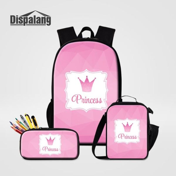 backpack dispalang 3pcs sets girls school bags princess crown prints bookbags for teenage lunchbox kids pencil case
backpack dispalang 3pcs sets girls school bags princess crown prints bookbags for teenage lunchbox kids pencil case