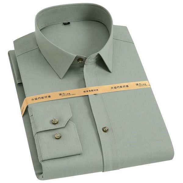 men's dress shirts casual stretchy bamboo-fiber long sleeve pocketless standard-fit formal business work office easy care shirt, White;black
men's dress shirts casual stretchy bamboo-fiber long sleeve pocketless standard-fit formal business work office easy care shirt, White;black