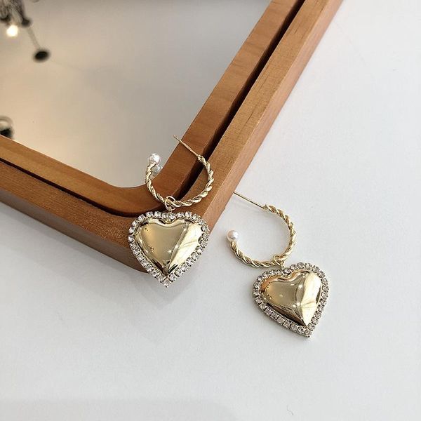 dangle & chandelier origin summer unique design gold color love heart earings for women exquisite rhinestone pearl party jewelry, Silver
dangle & chandelier origin summer unique design gold color love heart earings for women exquisite rhinestone pearl party jewelry, Silver