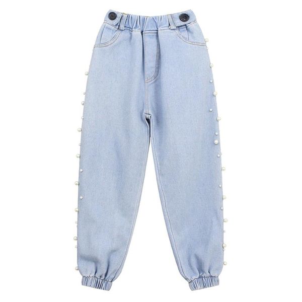 jeans for girls casual denim pants kids girl pearl decoration children teenage clothes 6 8 10 12 14, Blue
jeans for girls casual denim pants kids girl pearl decoration children teenage clothes 6 8 10 12 14, Blue