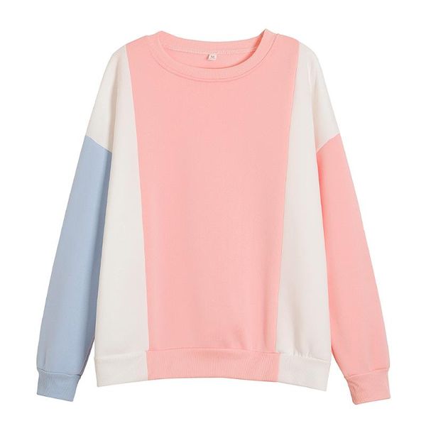 women's hoodies & sweatshirts fleece patchwork splice basic solid winter pullovers hip streetwear fashion korean style sudadera mujer, Black
women's hoodies & sweatshirts fleece patchwork splice basic solid winter pullovers hip streetwear fashion korean style sudadera mujer, Black