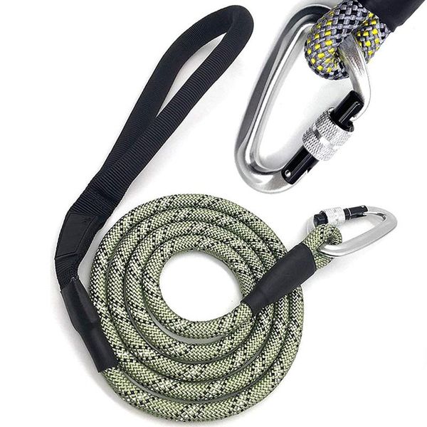 dog collars & leashes 2021 reflective heavy duty climbing rope leash soft padded handle for medium large nylon training slip lead strap
dog collars & leashes 2021 reflective heavy duty climbing rope leash soft padded handle for medium large nylon training slip lead strap