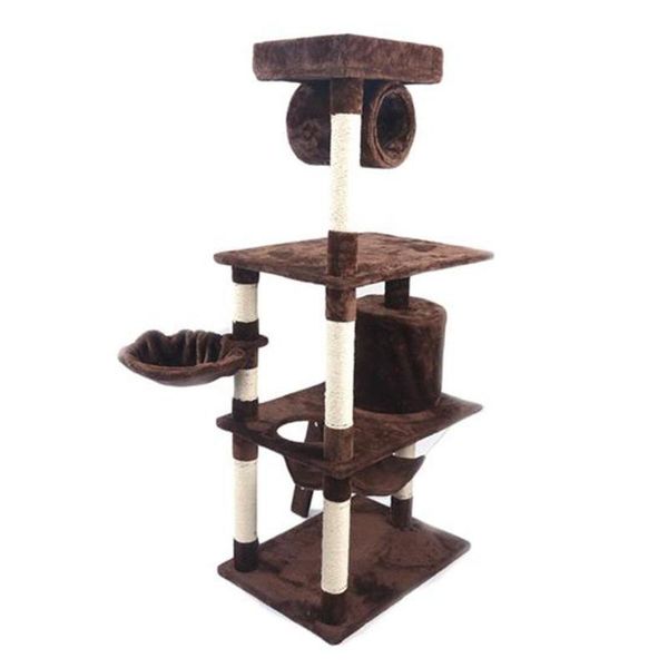 cat toys m9c 52" sisal climbing frame tree toy brown made of particleboard material for durability
cat toys m9c 52" sisal climbing frame tree toy brown made of particleboard material for durability