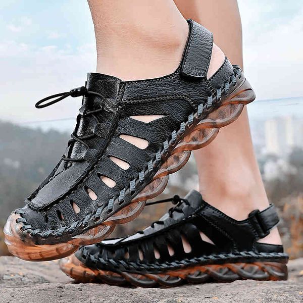 slippers summer men sandals genuine leather breathable non-slip outdoor beach shoes thick bottom comfortable black brown pwmr
slippers summer men sandals genuine leather breathable non-slip outdoor beach shoes thick bottom comfortable black brown pwmr