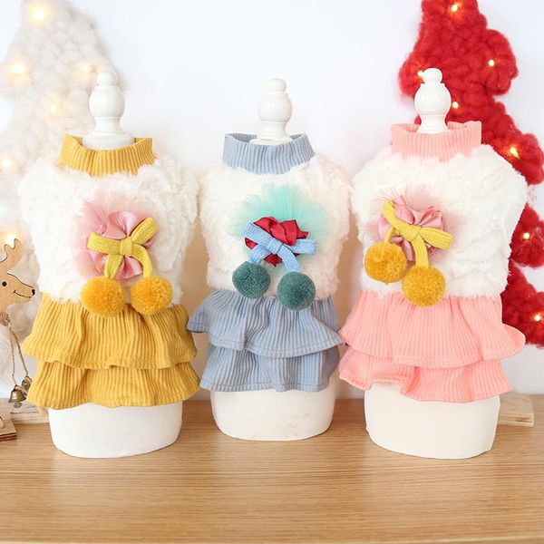dog apparel multi colors skirts for autumn and winter pleated skirt bow decor pet clothes cotton padded vestiti per cani cat dresses
dog apparel multi colors skirts for autumn and winter pleated skirt bow decor pet clothes cotton padded vestiti per cani cat dresses