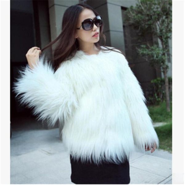 women's fur & faux gamporl coat autumn&winter long-sleeved warm clothes elegant ladies long-haired soft v-neck fluffy jacket, Black
women's fur & faux gamporl coat autumn&winter long-sleeved warm clothes elegant ladies long-haired soft v-neck fluffy jacket, Black