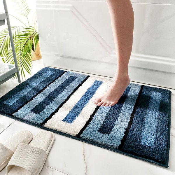 carpets modern anti-slip bath mat soft flocking bathroom rug water absorbent door striped microfiber floor for kitchen
carpets modern anti-slip bath mat soft flocking bathroom rug water absorbent door striped microfiber floor for kitchen