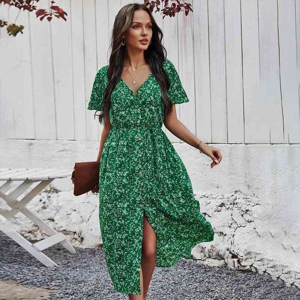 ladies vintage maxi floral print summer dress women slim casual high waist button bohemian women beach dress vestidos female, Black;gray
ladies vintage maxi floral print summer dress women slim casual high waist button bohemian women beach dress vestidos female, Black;gray