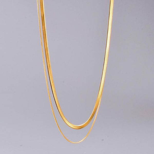 chains retro double layer snake bone chain necklace female clavicle hipster personality short fashion design, Silver
chains retro double layer snake bone chain necklace female clavicle hipster personality short fashion design, Silver