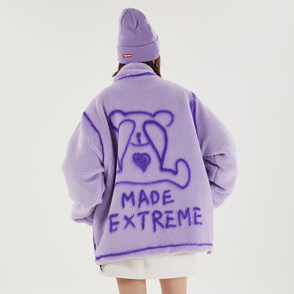 2021 new hip hop fleece parka zipper men women streetwear bear letter print design jacket winter harajuku sherpa coat 7znc, Black;brown
2021 new hip hop fleece parka zipper men women streetwear bear letter print design jacket winter harajuku sherpa coat 7znc, Black;brown