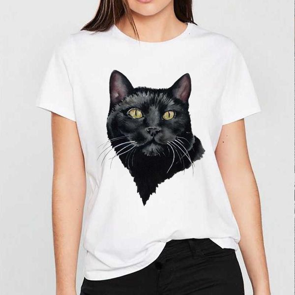 summer 2021 women fashion black cat print kawaii harajuku vintage female t-shirt casual streetwear aesthetic short sleeve, White
summer 2021 women fashion black cat print kawaii harajuku vintage female t-shirt casual streetwear aesthetic short sleeve, White