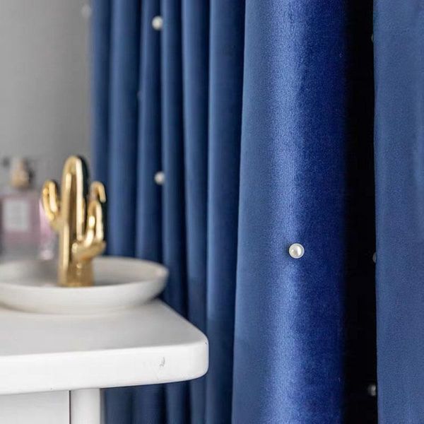luxury solid color velvet with beaded curtains european and american high-end blackout curtain for living room bedroom tulle#4
luxury solid color velvet with beaded curtains european and american high-end blackout curtain for living room bedroom tulle#4