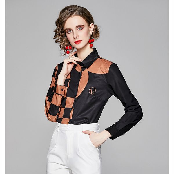 2021 classic button shirts long sleeve women's spring runway shirt autumn winter plus size elegant print office ladies designer blouses, White
2021 classic button shirts long sleeve women's spring runway shirt autumn winter plus size elegant print office ladies designer blouses, White
