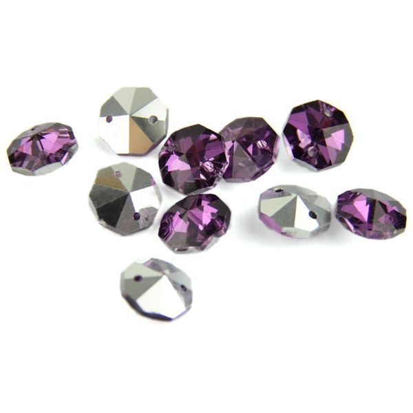 14mm dark purple with silver back glass octagon beads in 2 holes on crystal garlands for chandelier prism parts
14mm dark purple with silver back glass octagon beads in 2 holes on crystal garlands for chandelier prism parts