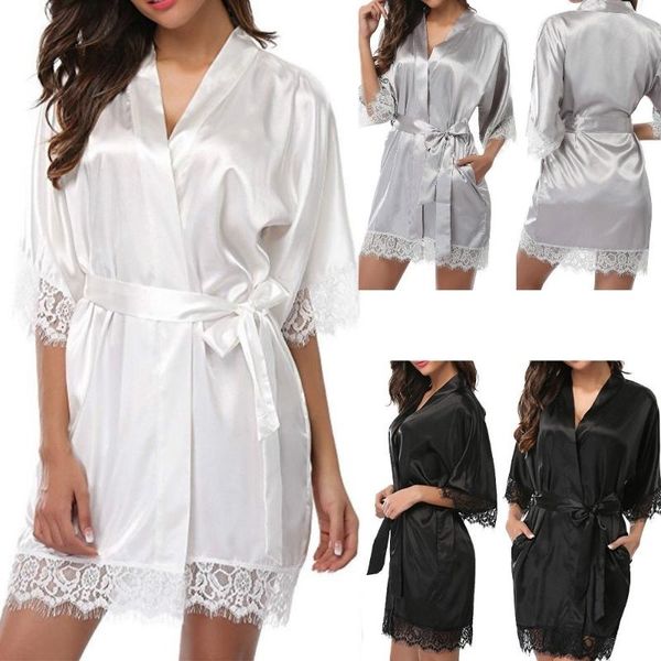 women robes imitation ice silk large size nightdress lingerie home clothes sleep silky robe for women, Black;red
women robes imitation ice silk large size nightdress lingerie home clothes sleep silky robe for women, Black;red
