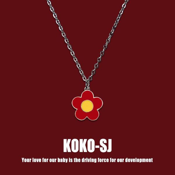 pendant necklaces little red flower necklace the same lovely students give girlfriends sweater, Silver
pendant necklaces little red flower necklace the same lovely students give girlfriends sweater, Silver