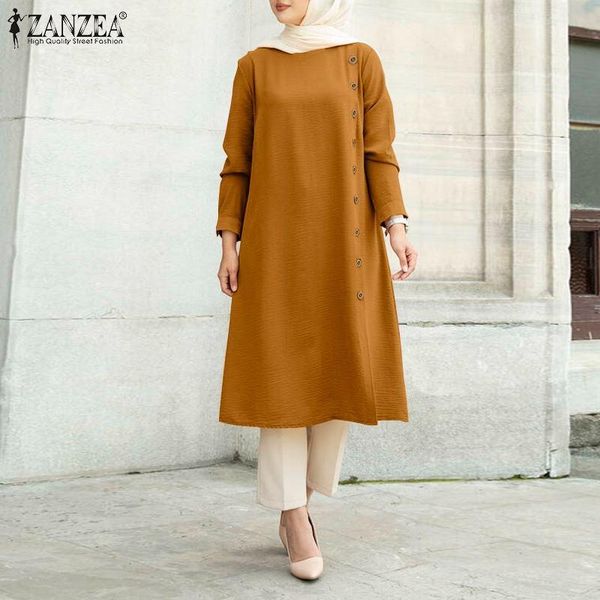 ethnic clothing zanzea 2021 women muslim long sleeve street casual loose blouse shirts morocco turkish solid chemise tunic blusas top, Red
ethnic clothing zanzea 2021 women muslim long sleeve street casual loose blouse shirts morocco turkish solid chemise tunic blusas top, Red