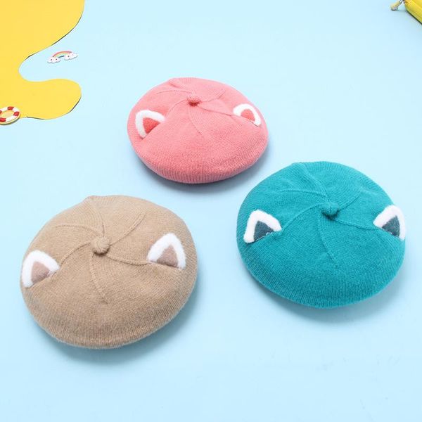 caps & hats cute kids beret with ears knitted warm autumn winter baby hat solid color children painting cap, Yellow
caps & hats cute kids beret with ears knitted warm autumn winter baby hat solid color children painting cap, Yellow