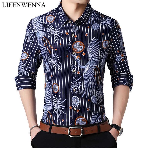 casual shirts long sleeve shirt men dress brand clothes autumn arrivals striped printed camisa masculina plus size 7xl 210528, White;black
casual shirts long sleeve shirt men dress brand clothes autumn arrivals striped printed camisa masculina plus size 7xl 210528, White;black