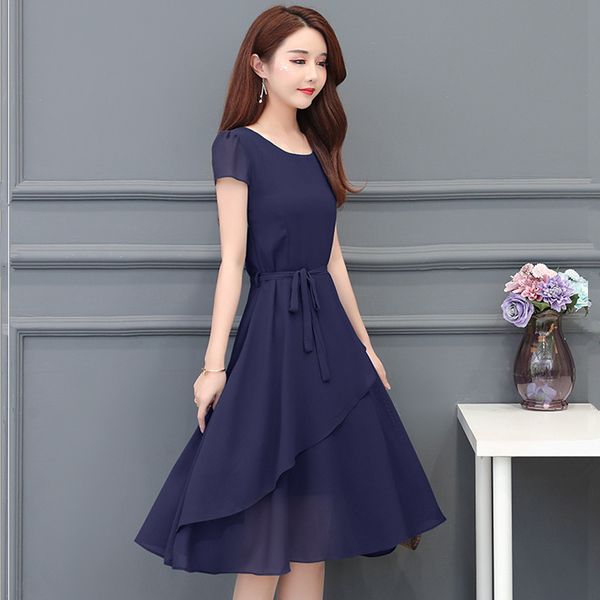 casual dresses -4xl woman chiffon summer 2021 fashion short sleeve lacing lanes mid-female, Black;gray
casual dresses -4xl woman chiffon summer 2021 fashion short sleeve lacing lanes mid-female, Black;gray