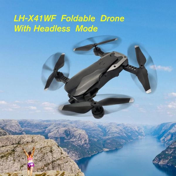 drones lh-x41wf rc dron toys 6-axis mini foldable fpv with wifi hd camera alititude hold take-off/landing drone batteries set
drones lh-x41wf rc dron toys 6-axis mini foldable fpv with wifi hd camera alititude hold take-off/landing drone batteries set
