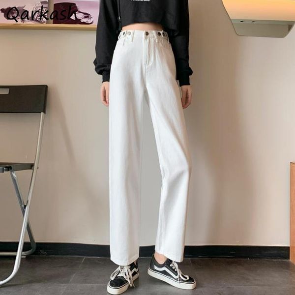 women's jeans women hipster stylish ins solid color baggy female high waisted college daily denim all-match casual preppy style, Blue
women's jeans women hipster stylish ins solid color baggy female high waisted college daily denim all-match casual preppy style, Blue