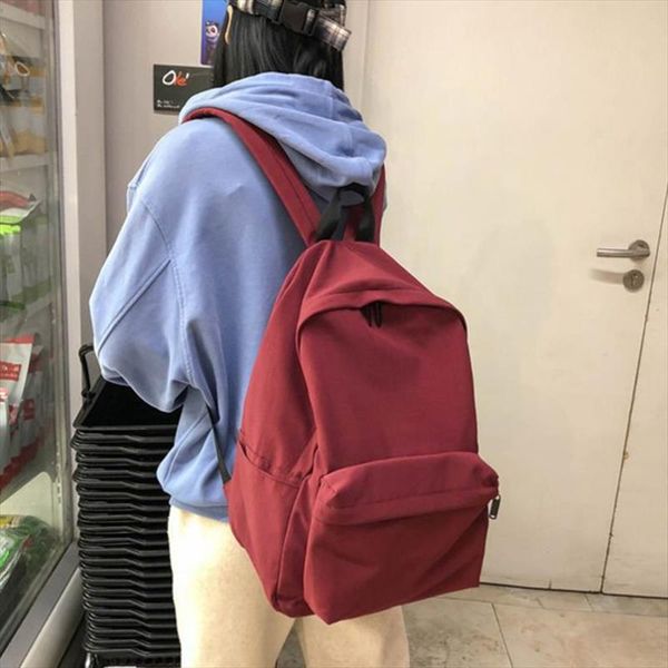 travel girls women backpacks backpack color preppy leisure mochila designer- solid teenage bag waterproof nylon book schoolbag bgqbm, Red;black
travel girls women backpacks backpack color preppy leisure mochila designer- solid teenage bag waterproof nylon book schoolbag bgqbm, Red;black