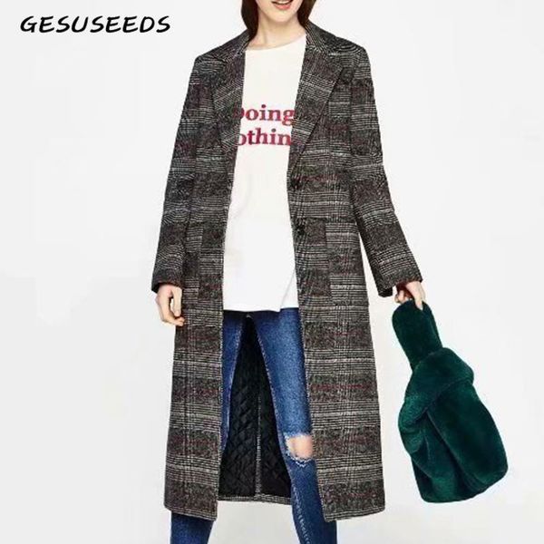 2019 autumn winter coat women belt woolen coat tweed plaid houndstooth coats korean jackets long ladies female vintage coats1, Black
2019 autumn winter coat women belt woolen coat tweed plaid houndstooth coats korean jackets long ladies female vintage coats1, Black