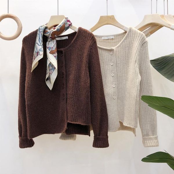 chic viento inclinado hebilla diseño irregular falda jersey tipo rebeca suelto espesamiento suéteres de angora pequeño abrigo, White
chic viento inclinado hebilla diseño irregular falda jersey tipo rebeca suelto espesamiento suéteres de angora pequeño abrigo, White