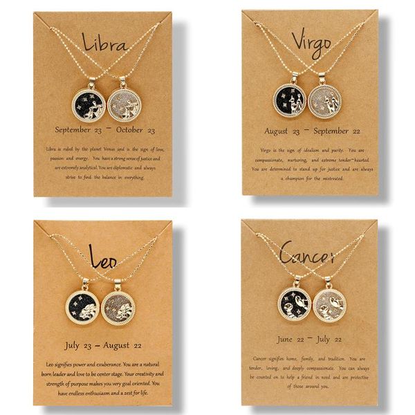 pendant necklaces 12 constellation necklace for women men star zodiac sign leo libra aries wish card fashion couple jewelry gift, Silver
pendant necklaces 12 constellation necklace for women men star zodiac sign leo libra aries wish card fashion couple jewelry gift, Silver