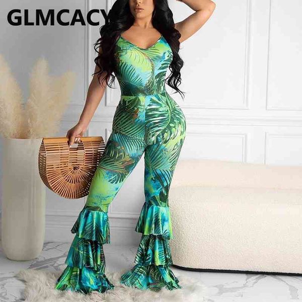 women spaghetti strap printed ruffle design bodycon jumpsuits with belt 210702, Black;white
women spaghetti strap printed ruffle design bodycon jumpsuits with belt 210702, Black;white