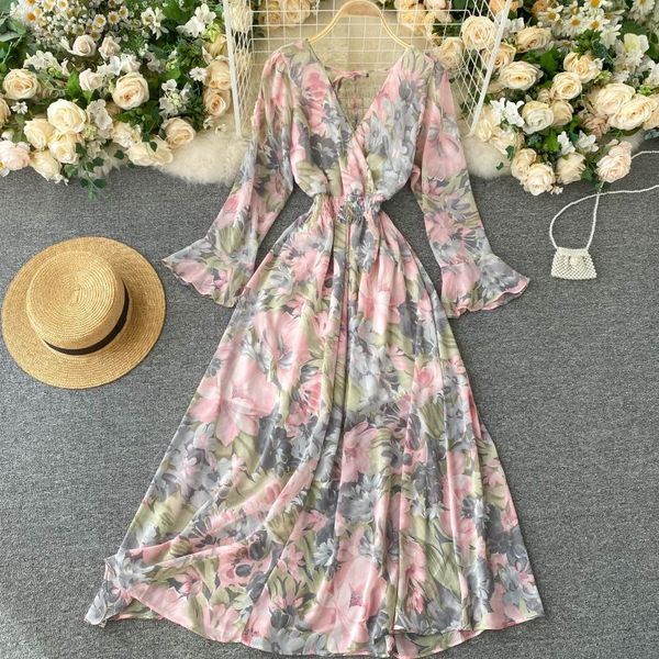 2021 bohomian floral long for women v-neck flower printed high waist flare sleeve vestidos casual a-line autumn robe hftn, Black;gray
2021 bohomian floral long for women v-neck flower printed high waist flare sleeve vestidos casual a-line autumn robe hftn, Black;gray