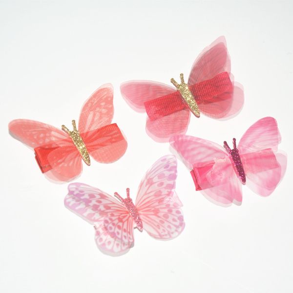 child girl butterfly hair clip for kid party barrette wedding tulle net hairpin ribbon accessory boutique, Slivery;white
child girl butterfly hair clip for kid party barrette wedding tulle net hairpin ribbon accessory boutique, Slivery;white